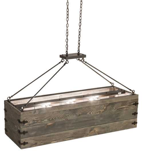 Meyda Tiffany 188631 12 Light Oblong Pendant, Oil Rubbed Bronze