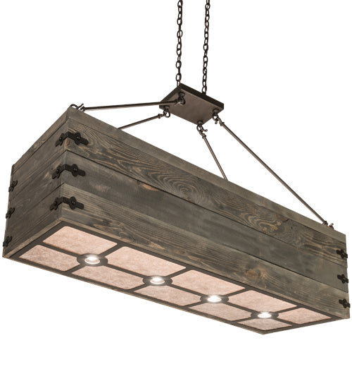Meyda Tiffany 188631 12 Light Oblong Pendant, Oil Rubbed Bronze