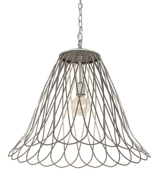 Meyda Tiffany 189149 One Light Pendant, Matte Clear