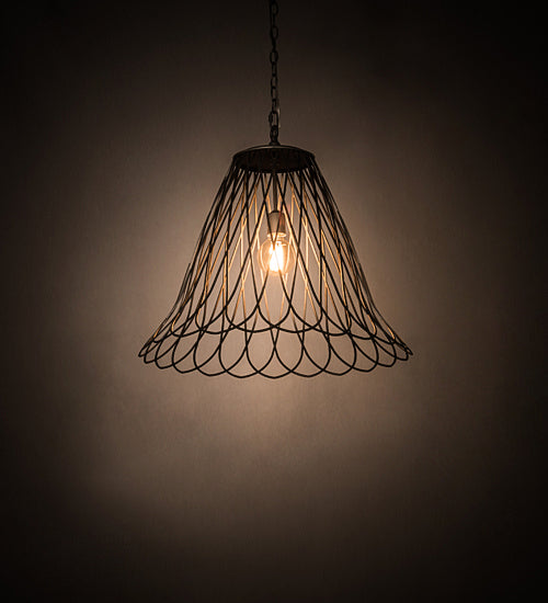 Meyda Tiffany 189149 One Light Pendant, Matte Clear