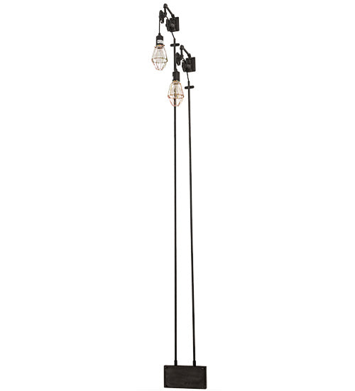 Meyda Tiffany 189156 Two Light Wall Sconce, Industrial Steel