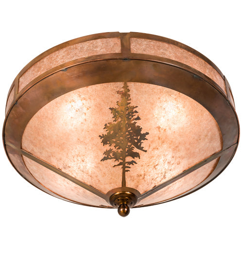 Meyda Tiffany 190288 Four Light Flushmount, Vintage Copper