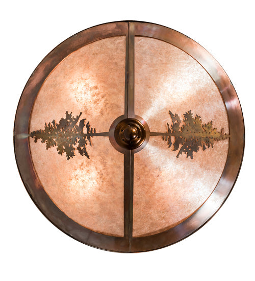 Meyda Tiffany 190288 Four Light Flushmount, Vintage Copper