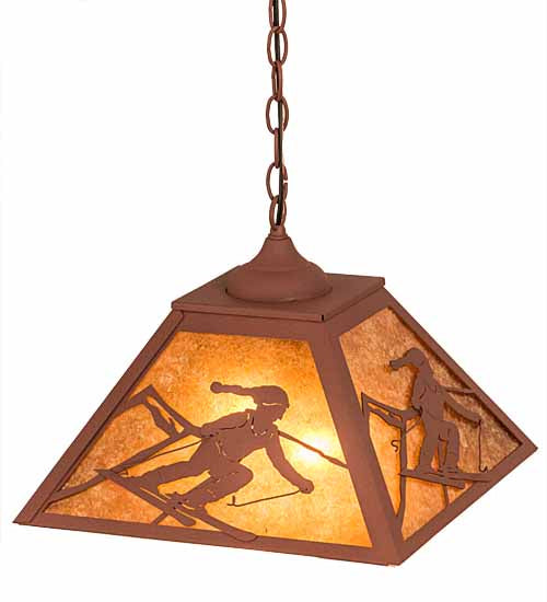 Meyda Tiffany 190326 Two Light Pendant, Rust