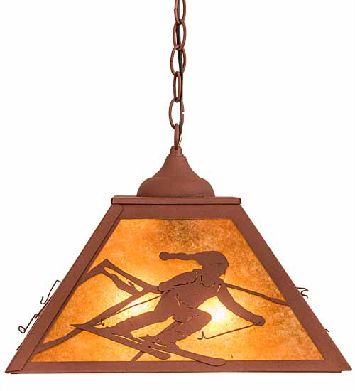 Meyda Tiffany 190326 Two Light Pendant, Rust