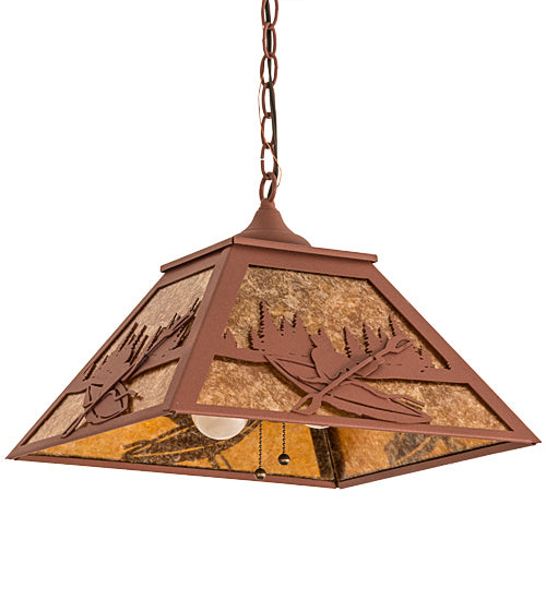 Meyda Tiffany 190327 Two Light Pendant, Rust