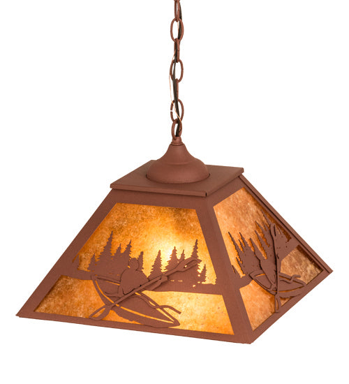 Meyda Tiffany 190327 Two Light Pendant, Rust