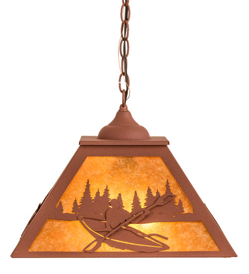 Meyda Tiffany 190327 Two Light Pendant, Rust