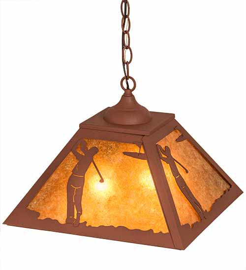 Meyda Tiffany 190328 Two Light Pendant, Rust