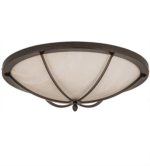 Meyda Tiffany 190613 Four Light Flushmount, Timeless Bronze