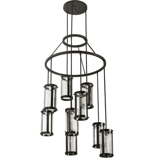 Meyda Tiffany 190661 Nine Light Chandelier, Timeless Bronze