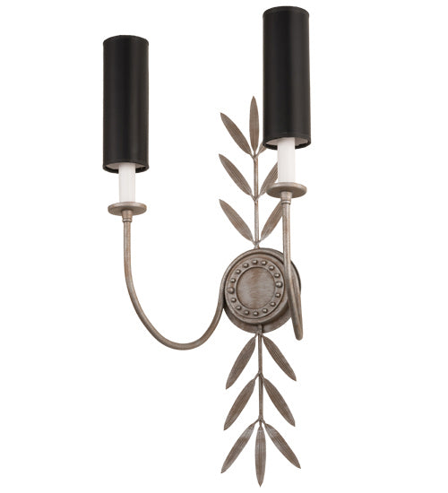 Meyda Tiffany 190858 Two Light Wall Sconce, Silver Sand