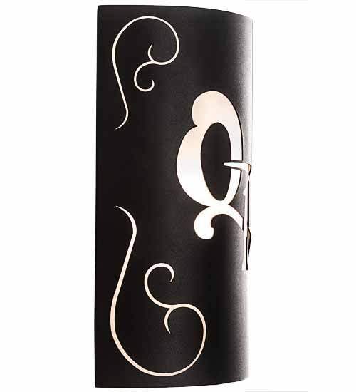 Meyda Tiffany 190883 Two Light Wall Sconce, Black Textured