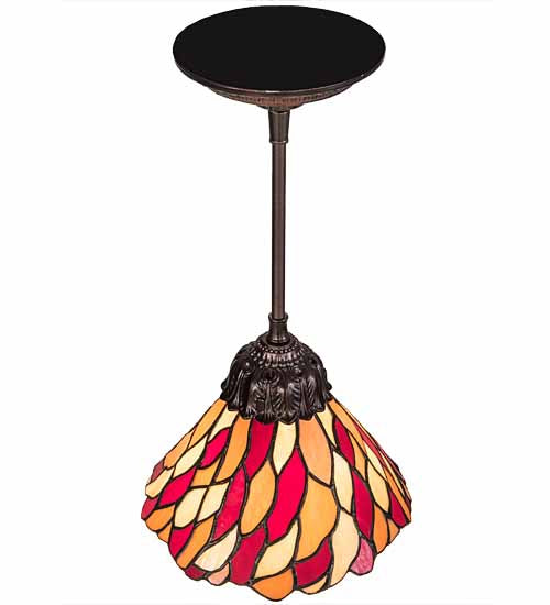 Meyda Tiffany 191564 One Light Mini Pendant, Mahogany Bronze