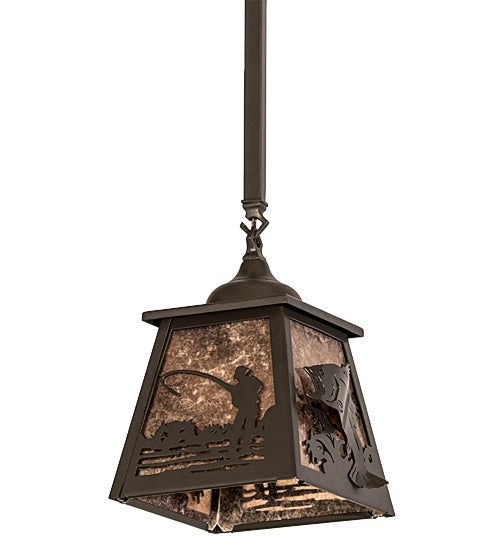 Meyda Tiffany 192002 One Light Pendant, Timeless Bronze