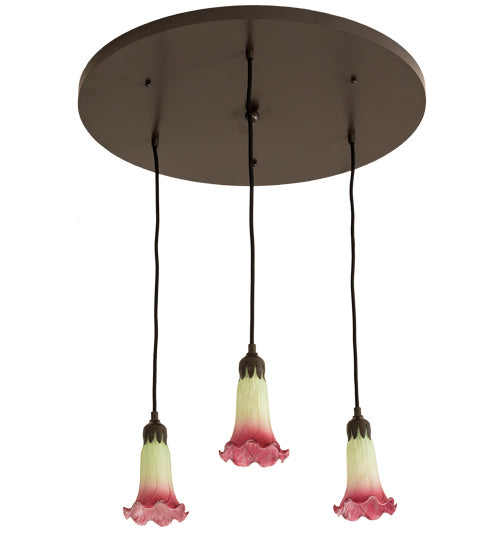 Meyda Tiffany 192383 Three Light Pendant, Timeless Bronze