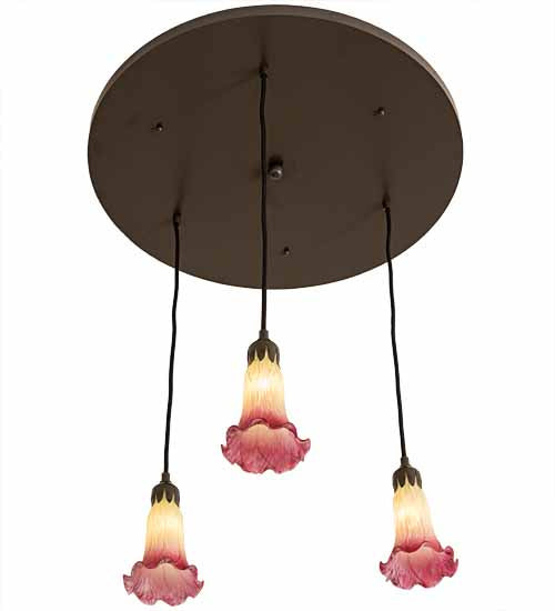 Meyda Tiffany 192383 Three Light Pendant, Timeless Bronze