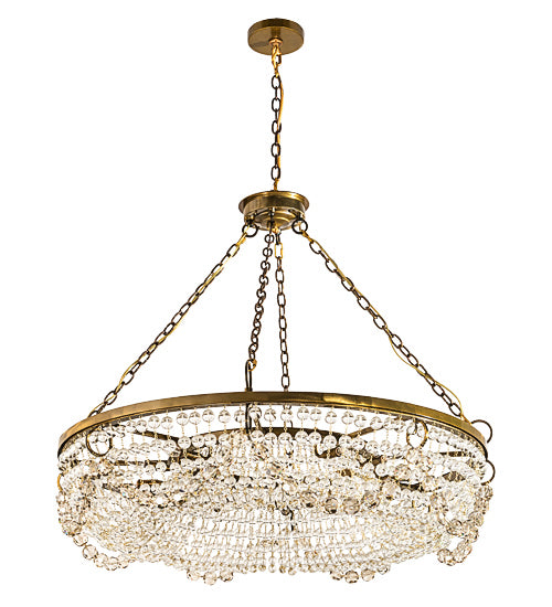Meyda Tiffany 192513 12 Light Chandelier, Transparent Gold