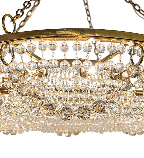 Meyda Tiffany 192513 12 Light Chandelier, Transparent Gold