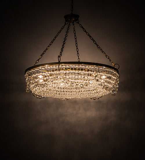 Meyda Tiffany 192513 12 Light Chandelier, Transparent Gold