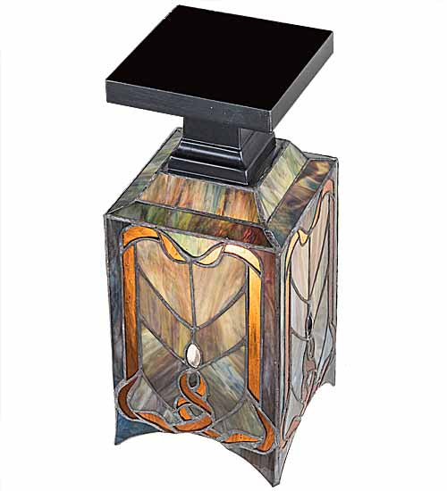 Meyda Tiffany 192693 One Light Flushmount, Craftsman Brown