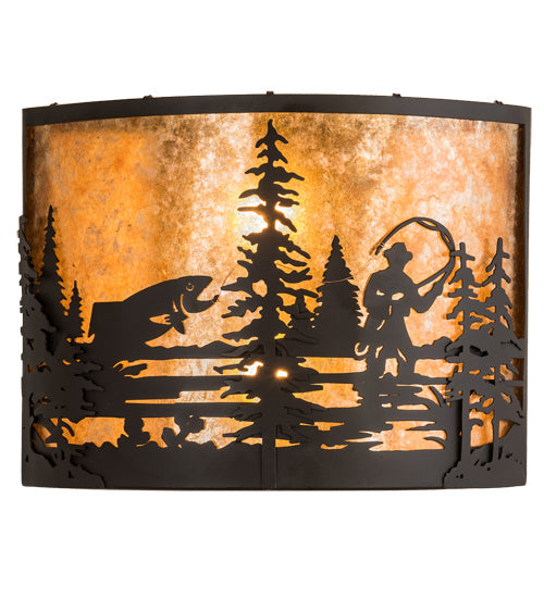 Meyda Tiffany 192732 Two Light Wall Sconce, Oil Rubbed Bronze