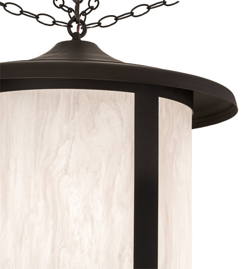Meyda Tiffany 193109 Four Light Pendant, Exterior Oil Rubbed Bronze