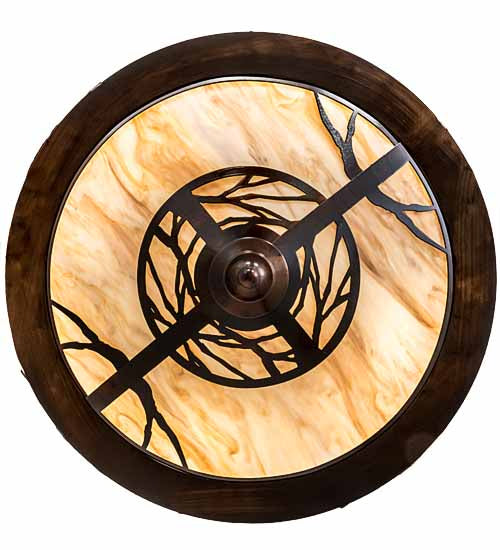 Meyda Tiffany 193442 Four Light Semi-Flushmount, Old Copper Pot