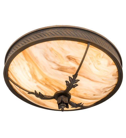 Meyda Tiffany 193473 Three Light Semi-Flushmount, French Bronze