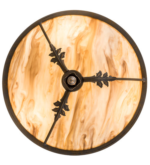 Meyda Tiffany 193473 Three Light Semi-Flushmount, French Bronze