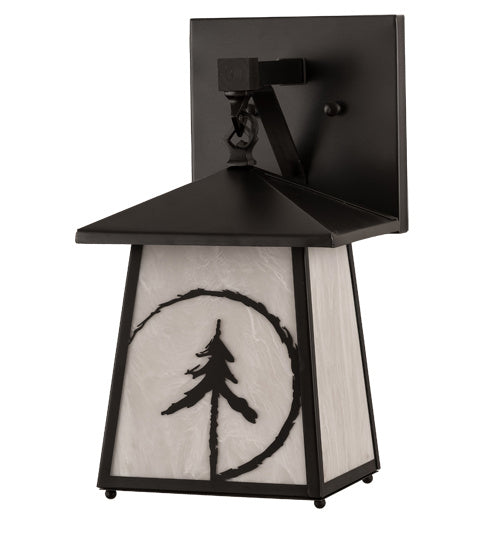 Meyda Tiffany 193757 One Light Wall Sconce, Craftsman Brown