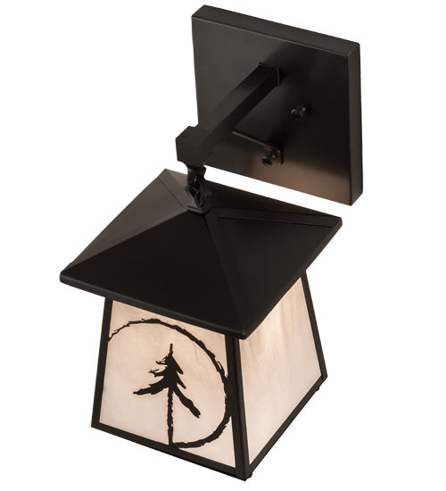 Meyda Tiffany 193757 One Light Wall Sconce, Craftsman Brown