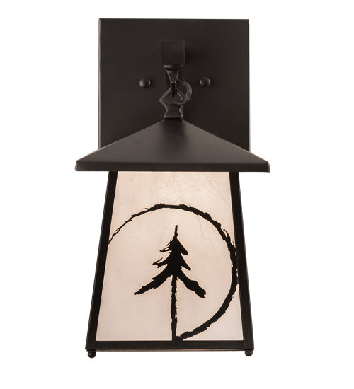 Meyda Tiffany 193757 One Light Wall Sconce, Craftsman Brown