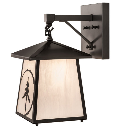 Meyda Tiffany 193757 One Light Wall Sconce, Craftsman Brown