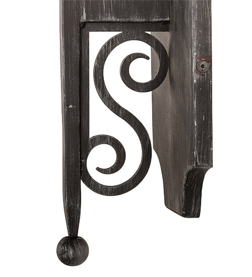 Meyda Tiffany 194549 One Light Wall Sconce, Antique Iron Gate