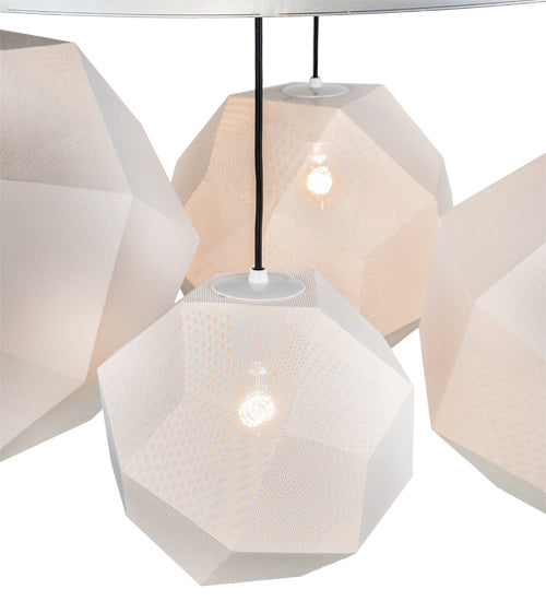 Meyda Tiffany 195179 Four Light Pendant, Nickel