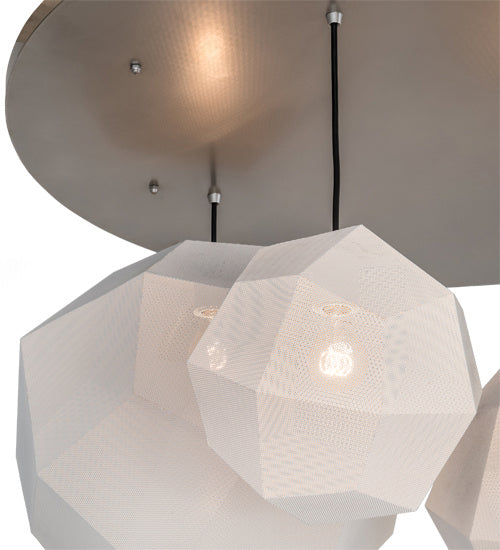 Meyda Tiffany 195179 Four Light Pendant, Nickel
