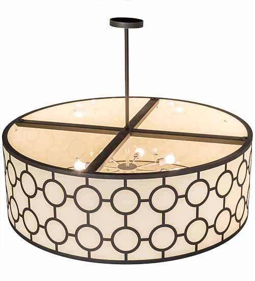 Meyda Tiffany 189150 Eight Light Pendant, Wrought Iron