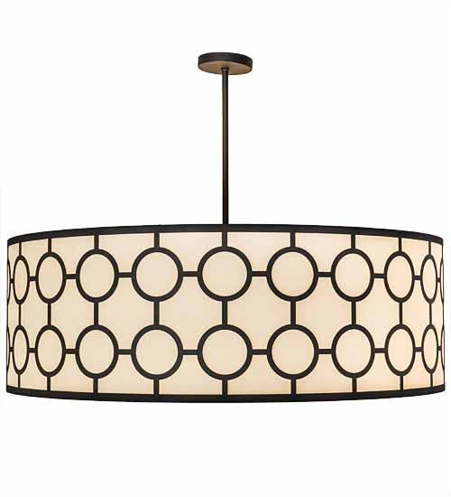 Meyda Tiffany 189150 Eight Light Pendant, Wrought Iron