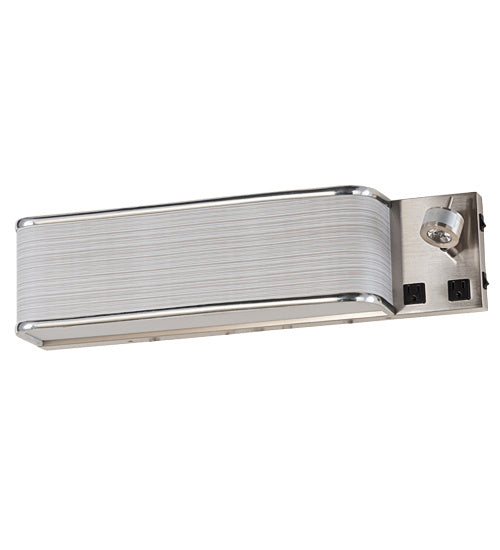 Meyda Tiffany 195225 Three Light Wall Sconce, Brushed Nickel