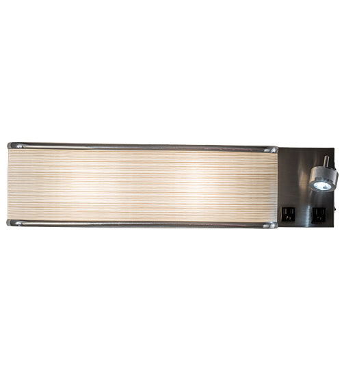 Meyda Tiffany 195225 Three Light Wall Sconce, Brushed Nickel