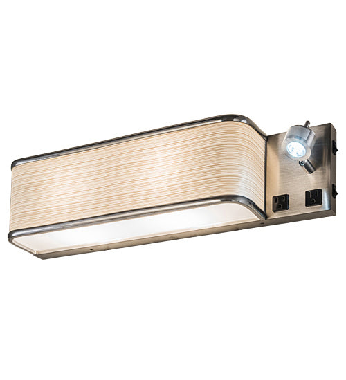 Meyda Tiffany 195225 Three Light Wall Sconce, Brushed Nickel