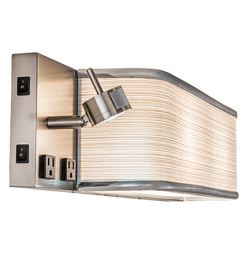 Meyda Tiffany 195309 Three Light Wall Sconce, Nickel