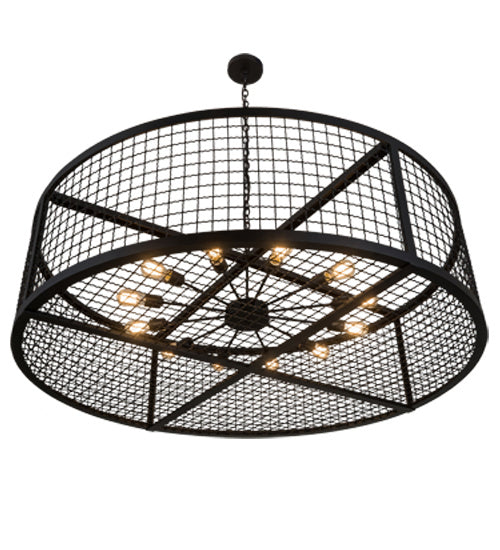 Meyda Tiffany 197671 12 Light Pendant, Textured Black