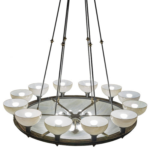 Meyda Tiffany 198020 24 Light Chandelier, Black