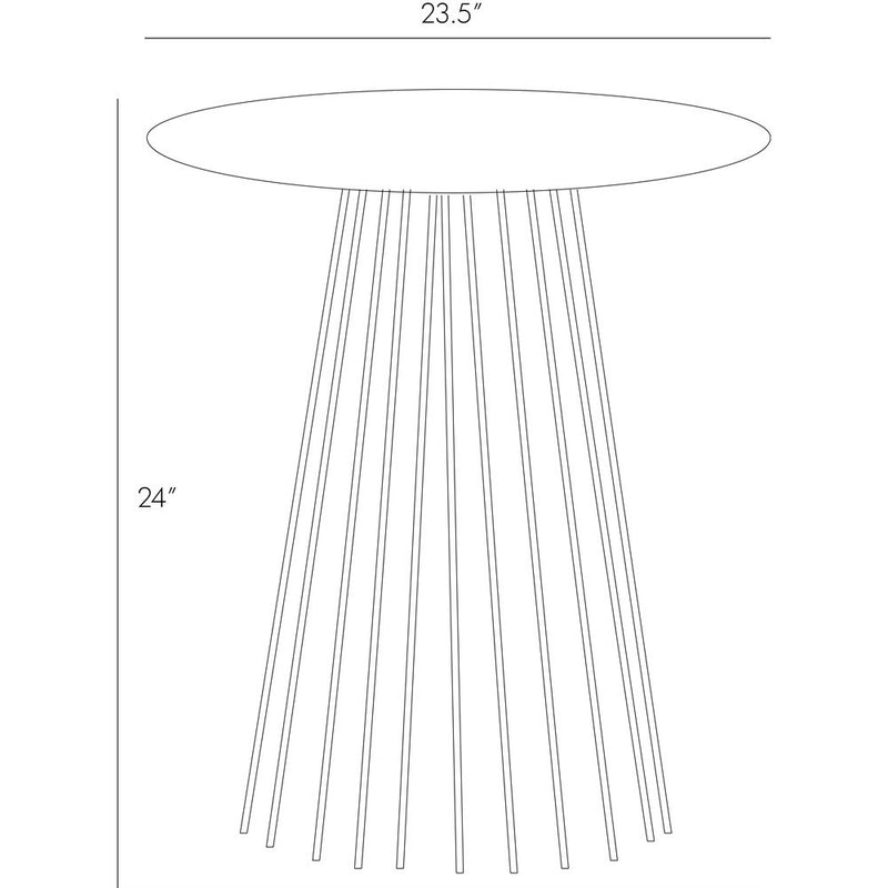 Arteriors 4411 End Table, Black