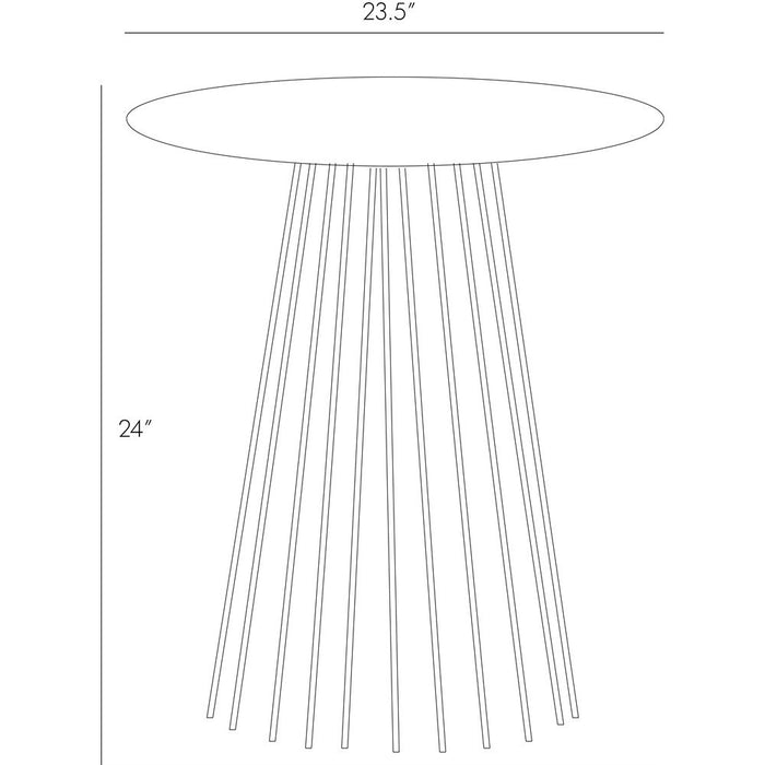 Arteriors 4411 End Table, Black