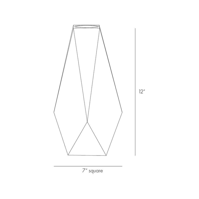 Arteriors 9119 Vase, Smoke