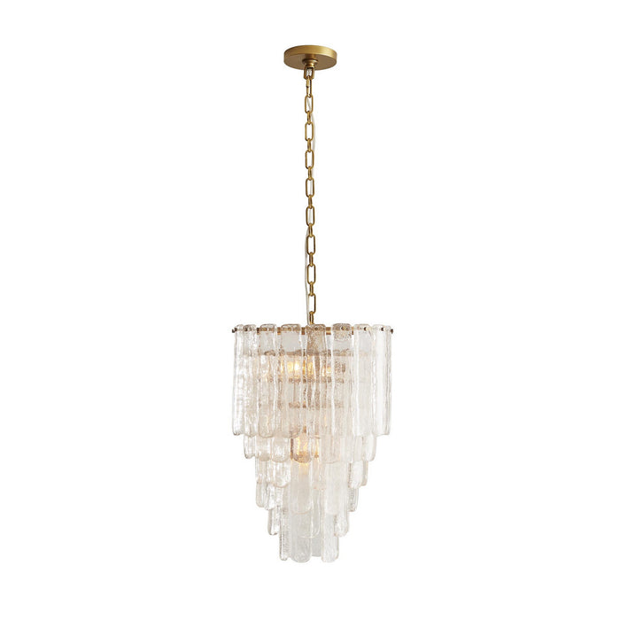Arteriors 89453 Three Light Chandelier, Clear
