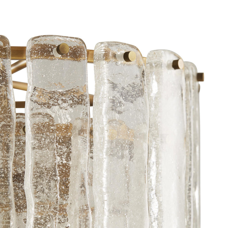 Arteriors 89453 Three Light Chandelier, Clear